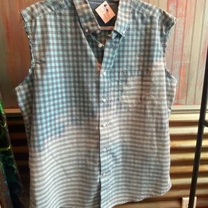 Distressed Button Up